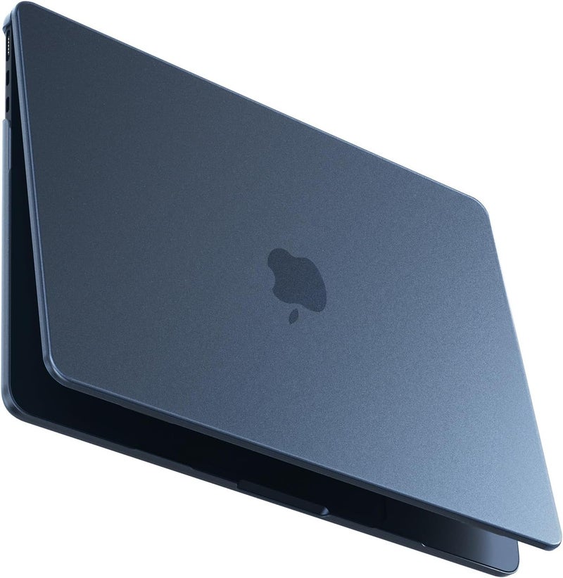 BlueSwan for MacBook Air 13 inch Case, M4 M3 M2 2026-2022 A3240 A3113 A2681, 100% Match Official Color, Scratch Resistant, Easy to Snap on, Air 13.6 Hard Shell Protective Laptop Cover, Midnight Clear - Image 1